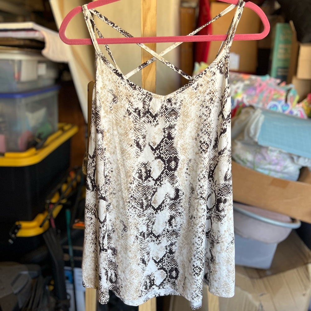 Snake Print Women's Top